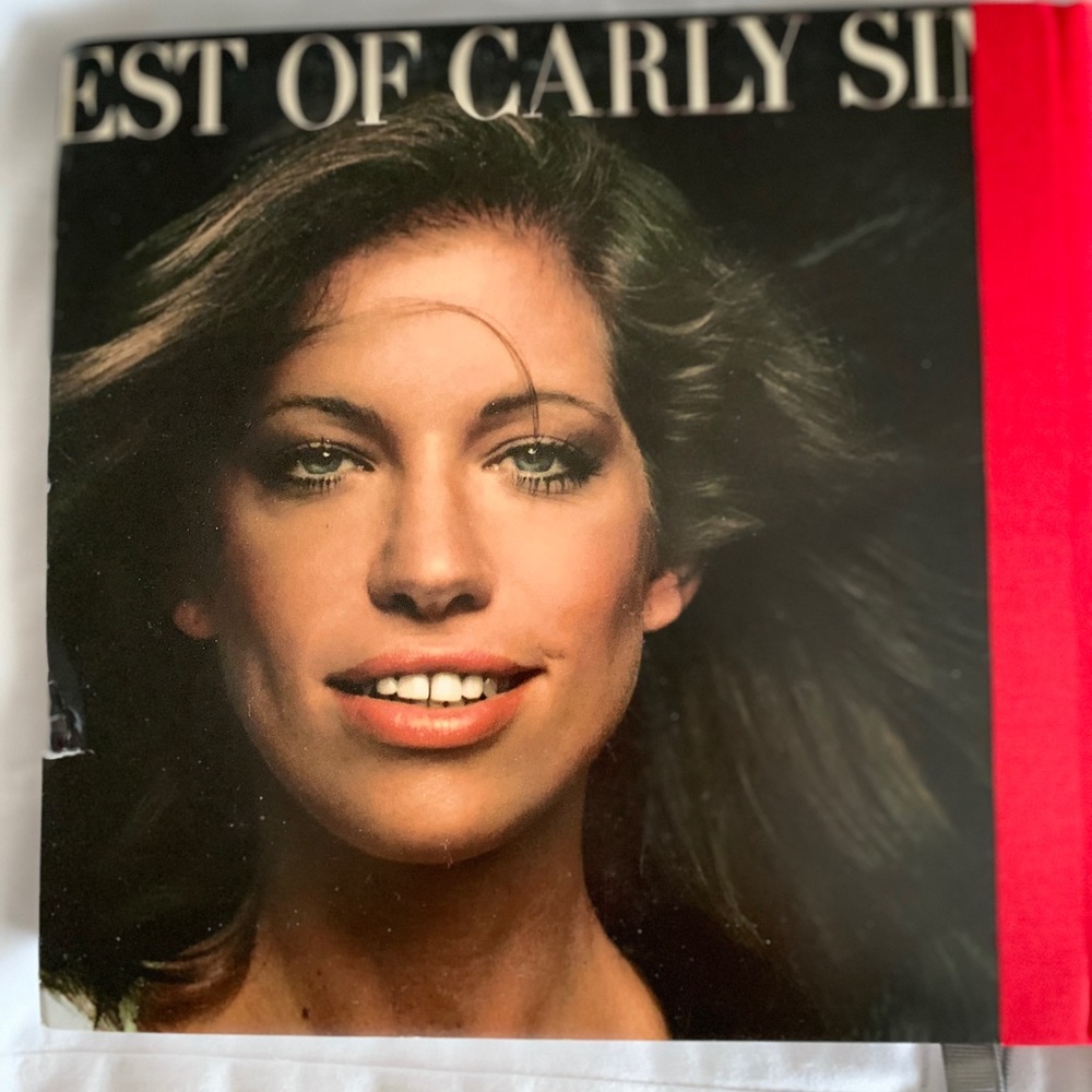 Carly Simon Vintage Vinyl Journal Unlined.